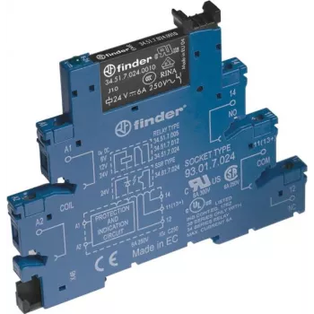 Finder 38.51.0.240.0060 kytkentärele 1 CO 6 A 240 V AC DIN-kisko