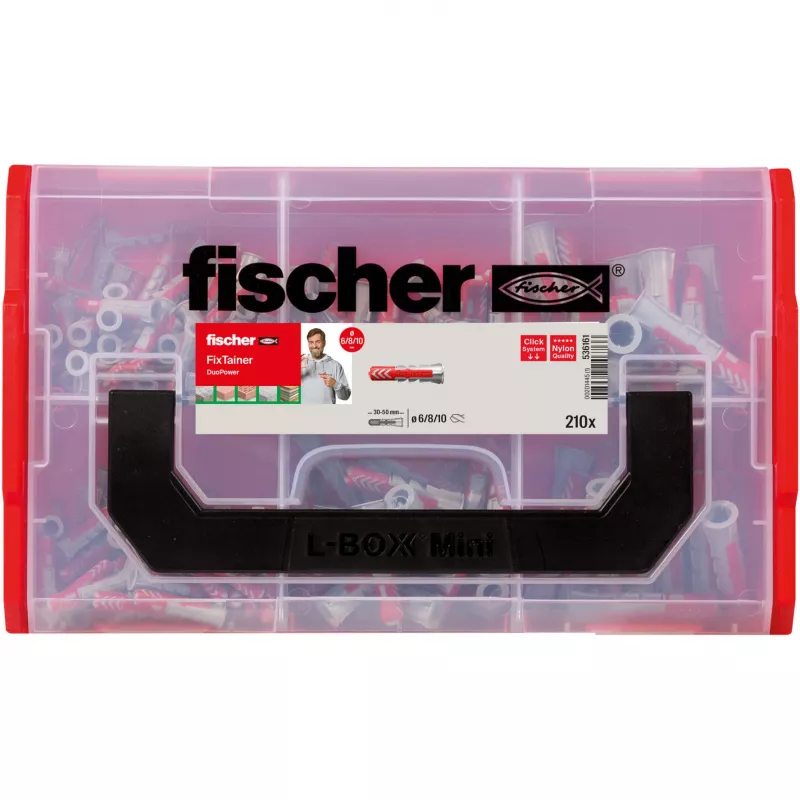 Fischer 536161 DUOPOWER-tulppa 6 x 30 mm, 210 kpl