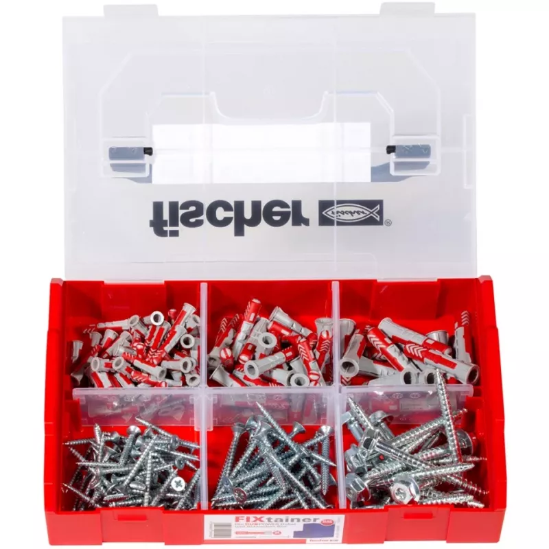 Fischer DUO-Line ruuvi- ja proppusarjan laatikko, 105 osaa, DUOPOWER & DUOTEC 535969