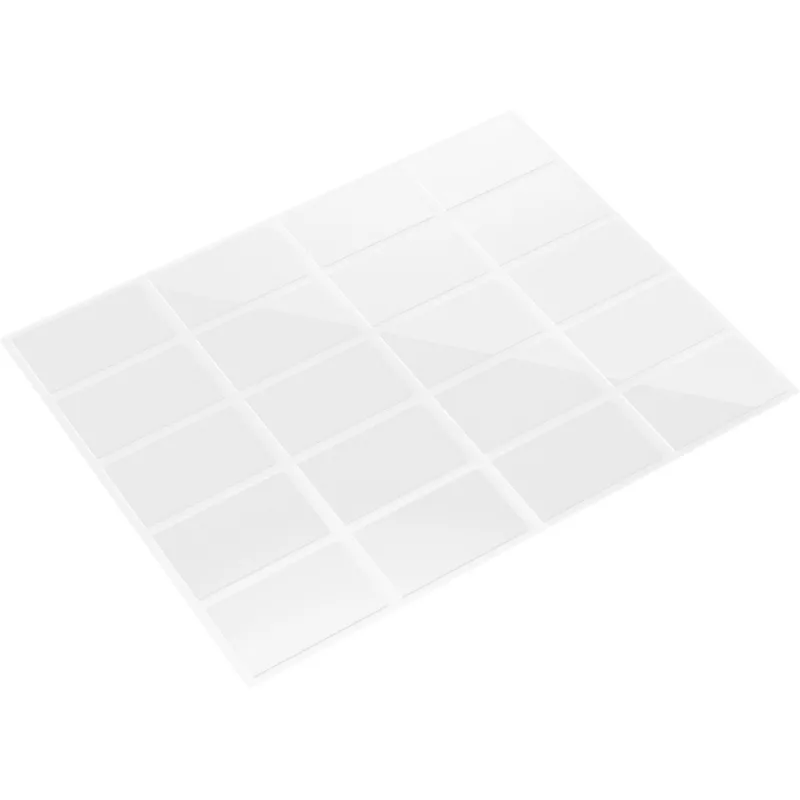 FISCHER GOW asennuslista 20 kpl, valkoinen, 22 x 36 mm, itseliimautuva