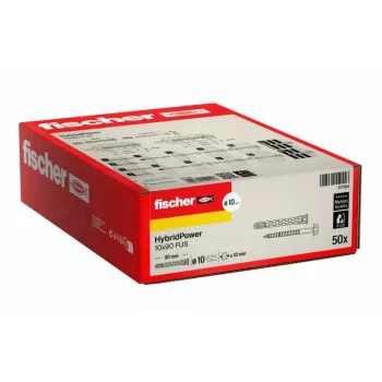 FISCHER HybridPower 10x90 tappi 50 kpl tulenkestävä avain