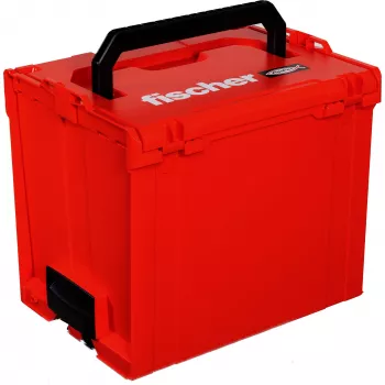 FISCHER L-BOXX FLB 374 tyhjä työkalulaatikko, punainen/musta