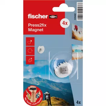 fischer Press2fix kiinnitysmagneetti 10 mm neodyymi 4-osainen sarja 570492