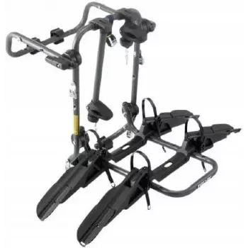 Fischer ProlineEvo vetokoukun pyöräteline 2 pyörälle, 45 kg, E-bike-yhteensopiva, taitettava, kallistustoiminto, 13-napainen