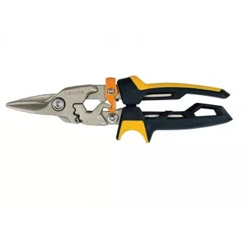 Fiskars PowerGear peltisakset, suora leikkaus, ruostumaton teräs, oranssi/musta, 21 cm, FS1027207