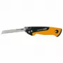 Fiskars Pro Compact taittuva saha, 160 mm terä, kaksi terää, SoftGrip-kahva, turvalukitus