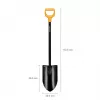 Fiskars Solid+ XL lapio terävällä terällä ja teräs-D-kahvalla, booriterä, 1250 mm