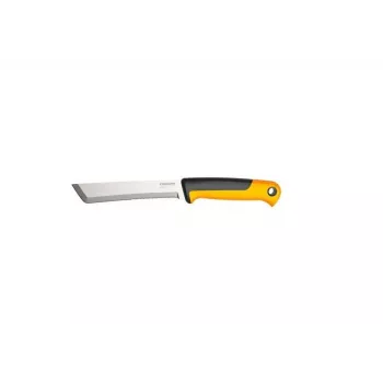 Fiskars X-series K82 sadonkorjuuveitsi, ruostumaton terä, SoftGrip-kahva, 15 cm, musta/oranssi