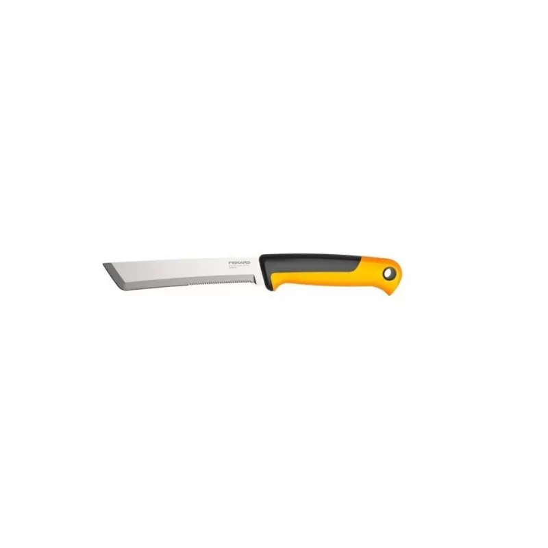 Fiskars X-series K82 sadonkorjuuveitsi, ruostumaton terä, SoftGrip-kahva, 15 cm, musta/oranssi