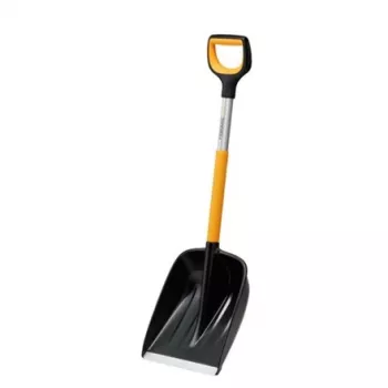 Fiskars X-series teleskooppinen autolapio (musta/oranssi)