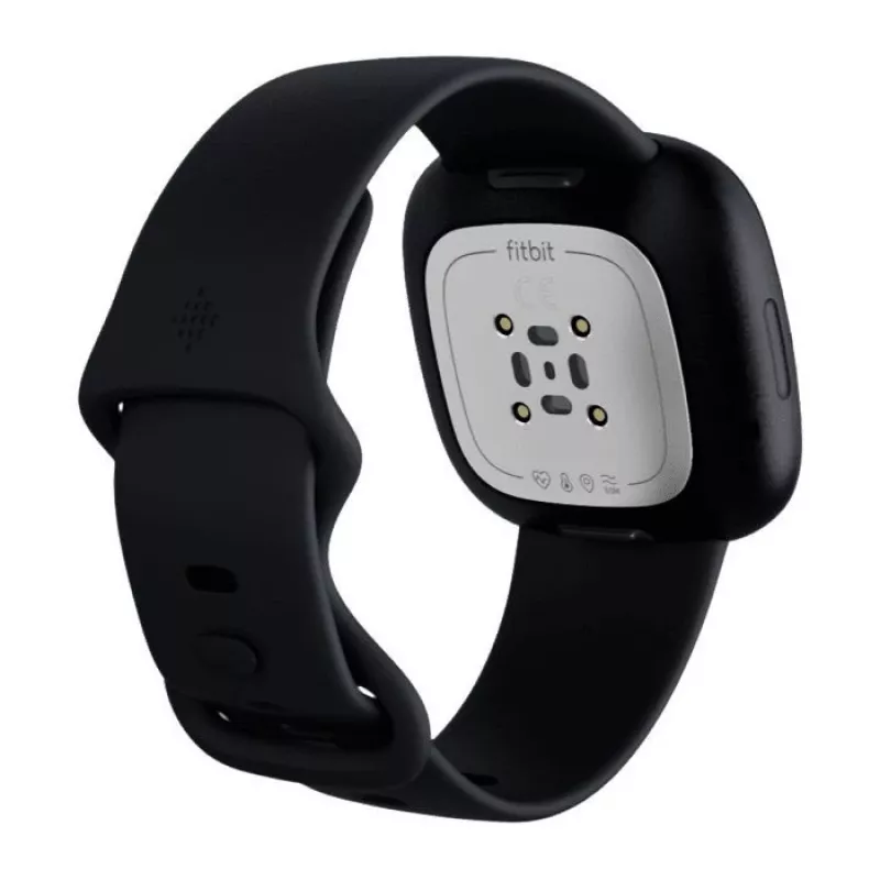 Fitbit Sense Graphite ruostumaton teräs Carbon Black