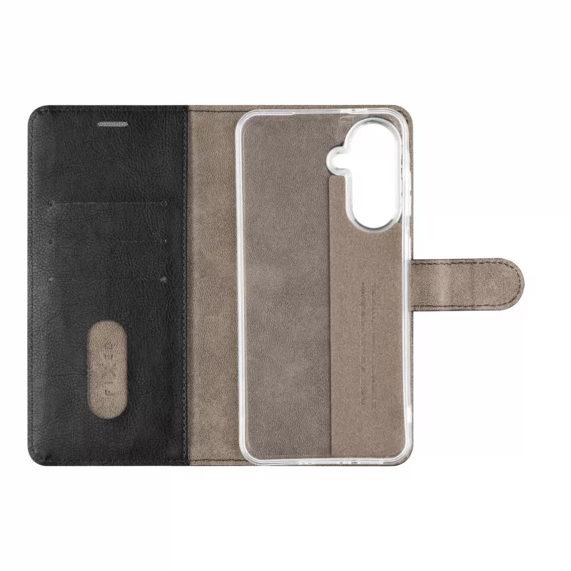 Fixed Opus Book Case Samsung Galaxy A37 5G, tekonahka, musta