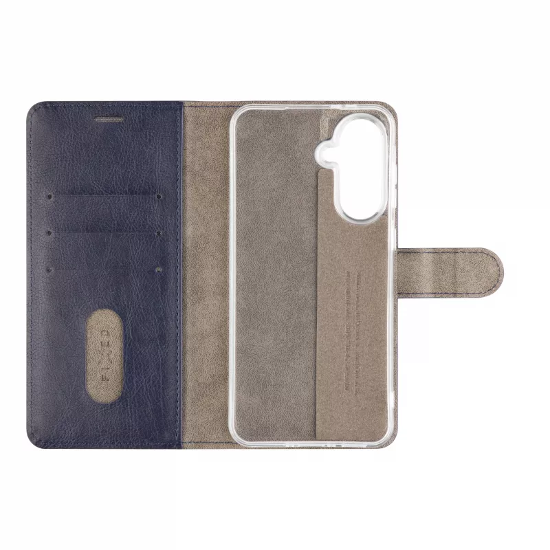 Fixed Opus Book -kotelo Samsung Galaxy A37 5G, tekonahka, sininen