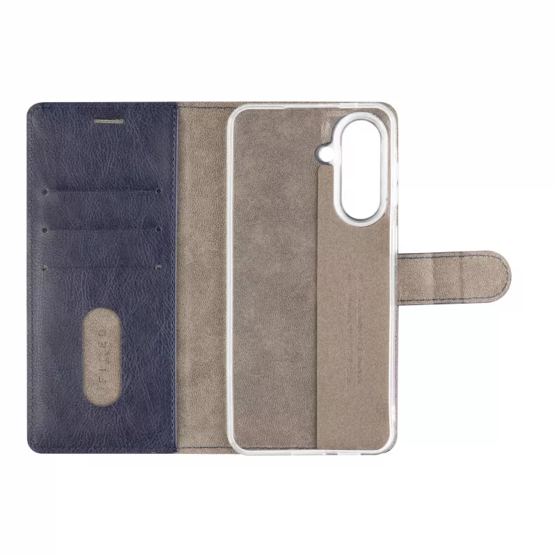 Fixed Opus Book Case Samsung Galaxy A57 5G, tekonahka, sininen