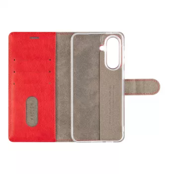 Fixed Opus Book Case Samsung Galaxy A57 5G, tekonahka, punainen