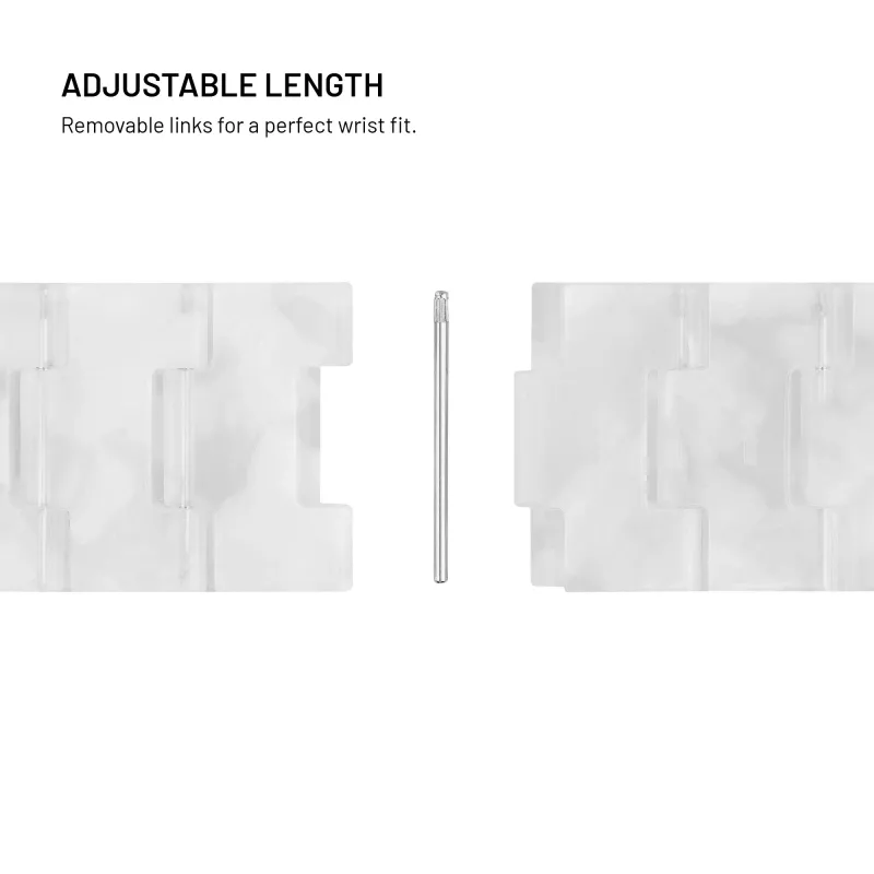 FIXED Resin Strap pro Apple Watch 38/40/41 -kelloon, Cloud White