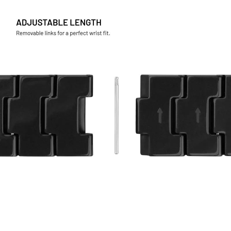 FIXED Resin Strap pro Apple Watch 44/45/46/49, Carbon Black