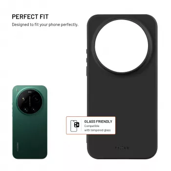 Fixed Story takakansi Xiaomi 17 Ultra, kumipinnoitettu, musta
