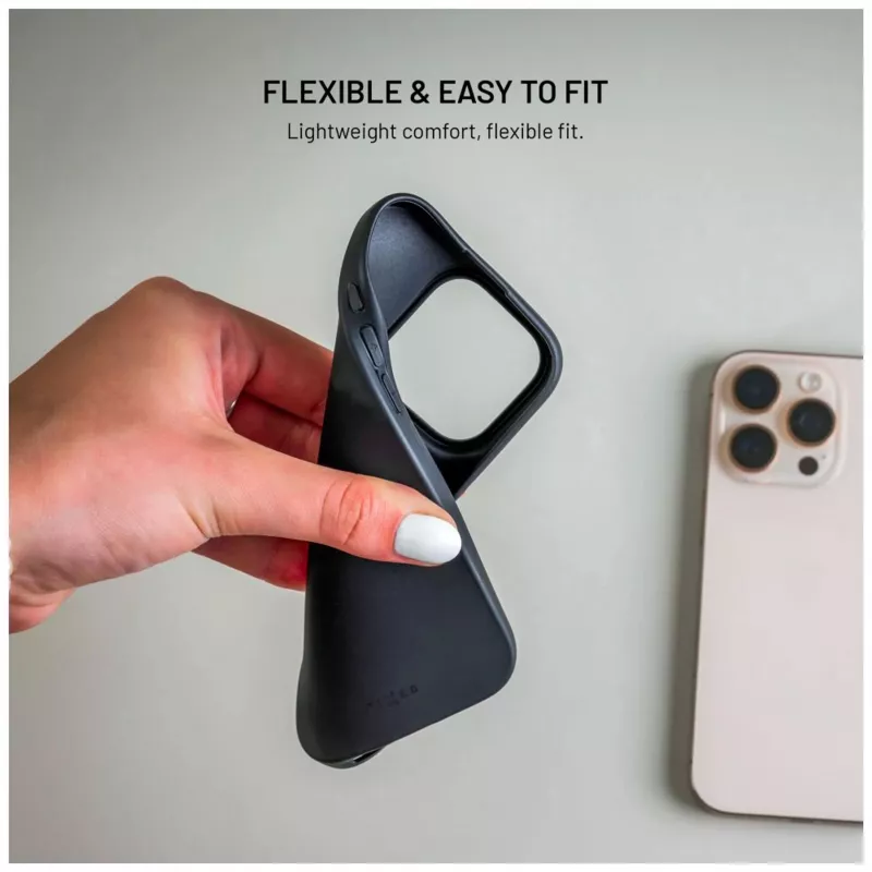 Fixed Story takakuori Xiaomi Redmi Note 15 Pro 5G -puhelimelle - kumipintainen - musta