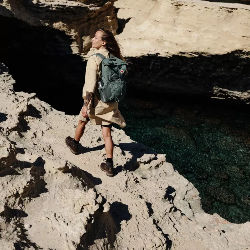 Fjällräven Abisko Hike Foldsack reppu - Patina Green