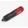 FLEX SD 7-320 4V akkuruuvinväännin USB-C-latauksella, 7 Nm, 320 kierr./min, 1/4 inch kuusiokanta, LED-valo, pehmeä kahva, sis. bitsit