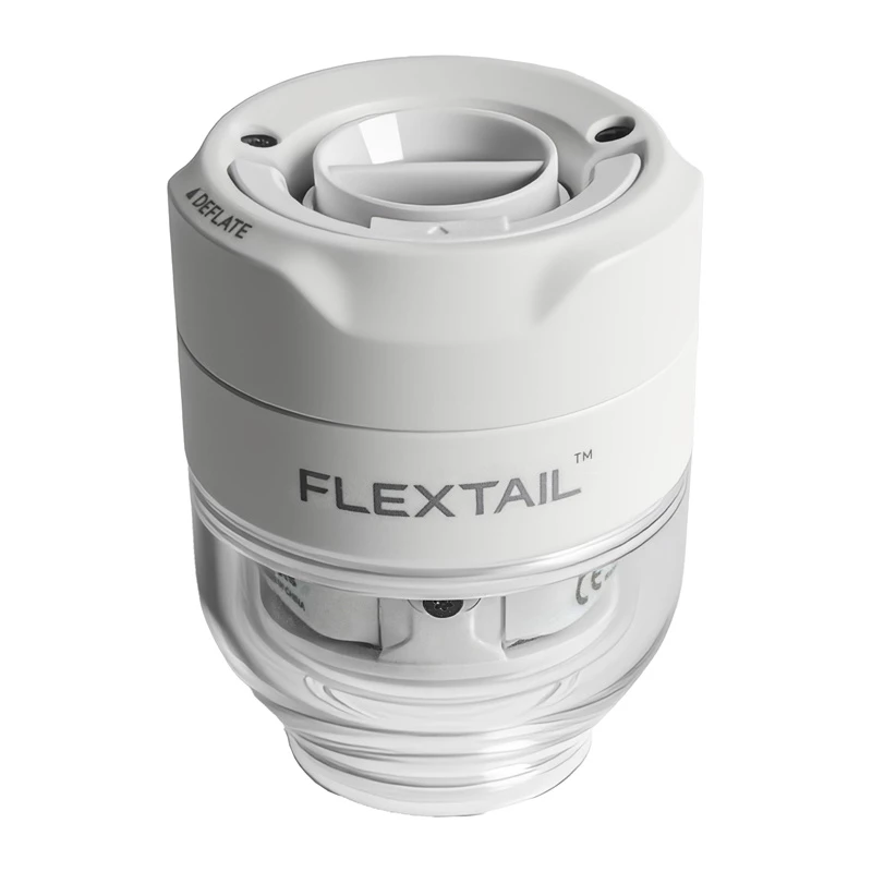 FLEXTAIL Tiny Pump 3X Kannettava sähköpumppu, LED-taskulamppu, USB-C, valkoinen