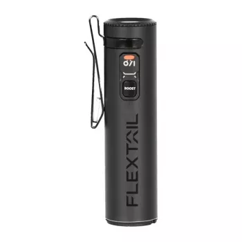 Flextail ZERO 1200 taskulamppu, 1200 lumenia, IPX7, USB-C ladattava, musta