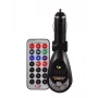 FM-lähetin CMP05 kaukosäätimellä, USB-paikka, MicroUSB, SD/TF-korttipaikka, 87,5-108 MHz, 12V/24V, musta