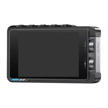 FNIRSI DS215H oskilloskooppi – 100 MHz, 500 MS/s, 1 kanava, sisäänrakennettu funktiogeneraattori, 2,8 tuuman TFT-LCD, USB Type-C, akku, musta
