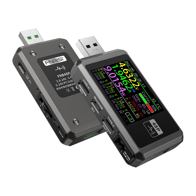 FNIRSI FNB48P USB-porttitesteri musta