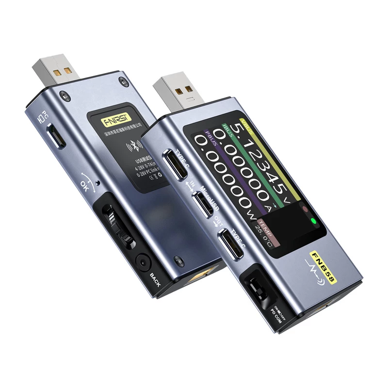 FNIRSI FNB58 BT USB-porttitestari Bluetoothilla