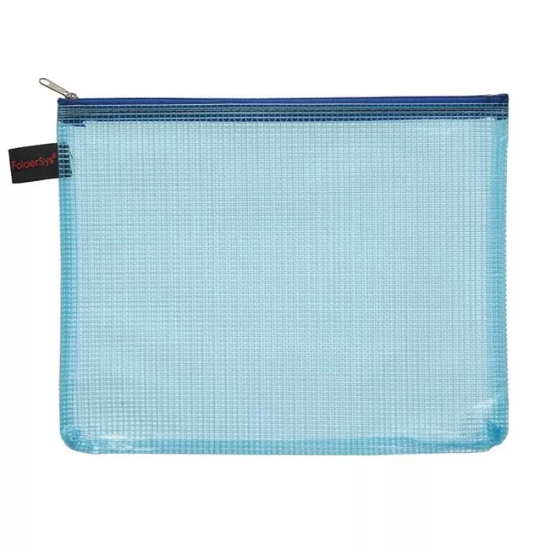 FOLDERSYS 10 A5 vetoketjupussit läpinäkyvä PVC