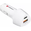 Forcell Carbon CC50-1A1C 38W USB-C PD + USB-A QC 3.0 autolaturi - valkoinen