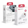 Forcell Carbon CC50-1A1C 38W USB-C PD + USB-A QC 3.0 autolaturi - valkoinen