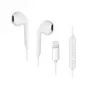 Forcell F-Audio HR-ME25 Lightning nappikuulokkeet mikrofonilla ja kaukosäätimellä, valkoinen