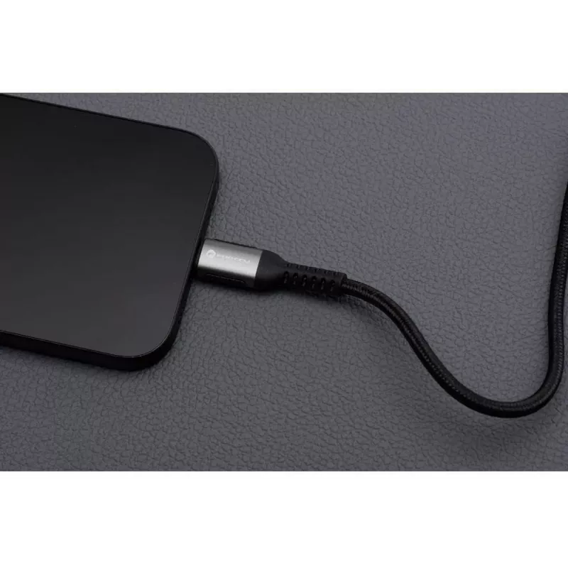 Forcell F-Energy Cafule USB-C - USB-C -kaapeli 0,5 m 240 W 5A PD QC 4.0 punottu musta