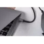Forcell F-Energy Cafule USB-C - USB-C -kaapeli 2 m 240 W PD 5A QC 4.0 punottu musta