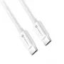 Forcell F-Energy USB-C - USB-C -kaapeli QC4.0 PD 5A 100W 3 m valkoinen C339