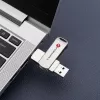 Forcell USB-muistitikku 64GB USB 3.2 Gen 1 (USB-A / USB-C) F-Data Metal Duo Silver