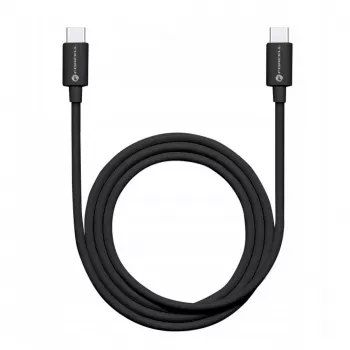 Forcell USB-C - USB-C kaapeli F-Energy QC PD Tube 1m C293 musta