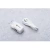Forcell VT-41 GaN III 33W seinälaturi 1x USB-C PD 3.0 & 1x USB-A QC 4.0 (valkoinen)