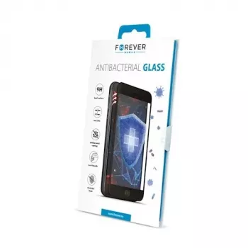 Forever Apple iPhone X/XS/11 Pro antibakteerinen panssarilasinäytönsuojus mustalla kehyksellä