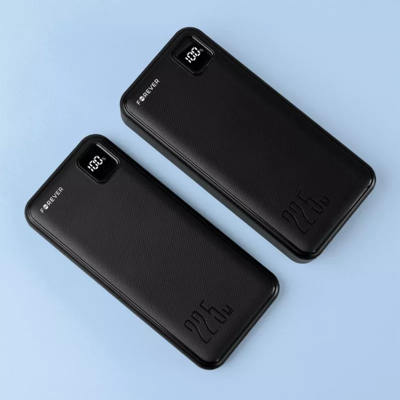 Forever Power Bank TB-300L PD QC 22.5W 20000 mAh musta