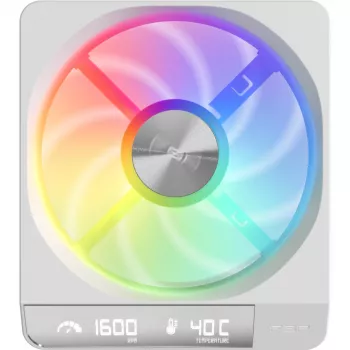 Fortron ZENFAN 120 valkoinen 120 mm PWM ARGB -tuuletin