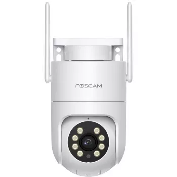 Foscam PD8 langaton valvontakamera valkoinen 8MP (3840x2160), WiFi 6 Dual Band, millimetriaaltotutka, 360° automaattiseuranta, pan & tilt