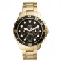 Fossil FS5727 miesten kronografi kvartsikello 46mm musta kellotaulu musta nahka
