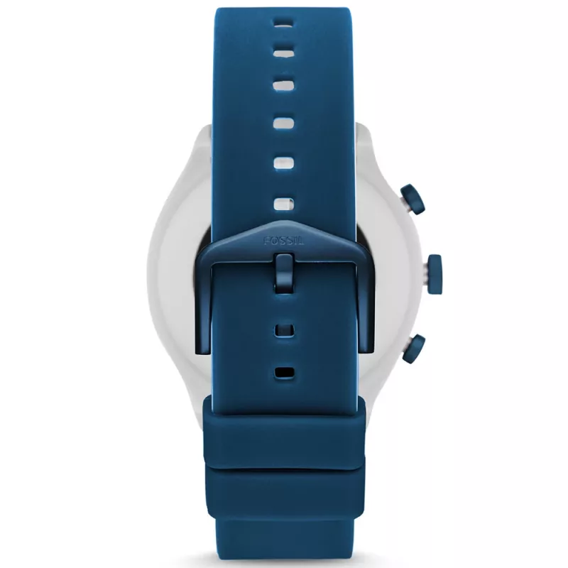 Fossil FTW4036 Gen 5 älykello 44 mm ruostumaton teräs silikoniranneke Wear OS