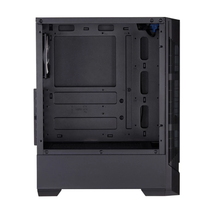 FSP CMT260 ATX Mid-Tower -pelikotelo - Tempered Glass, musta