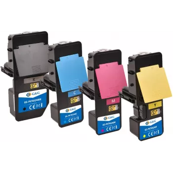 G&G 20891 värikasetti 4 kpl:n pakkaus, yhteensopiva musta, syaani, magenta, keltainen