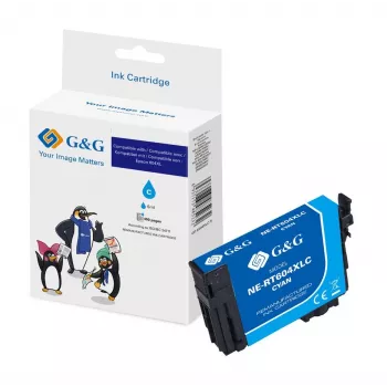 G&G yhteensopiva syaani mustepatruuna korvaava Epson 604XL:lle (20549)